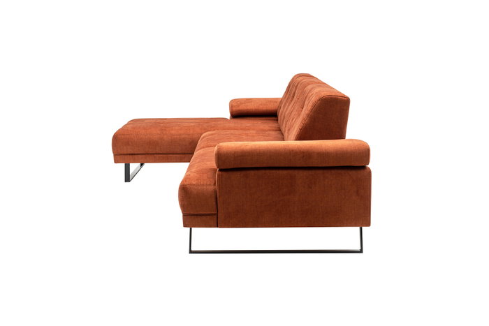 Atelier Del Sofa Mustang Small Left Sofá Esquinero Naranja 174 x 274 cm
